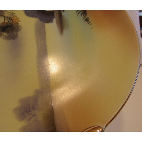 Vintage Noritake Hand Painted Double Handled Plate Tree in the Meadow - Picture 8 of 10